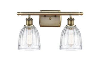 Ballston Two Light Bath Vanity in Antique Brass (405|516-2W-AB-G442)