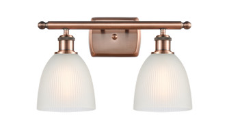 Ballston LED Bath Vanity in Antique Copper (405|516-2W-AC-G381-LED)