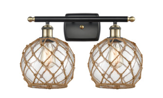 Ballston Two Light Bath Vanity in Black Antique Brass (405|516-2W-BAB-G122-8RB)