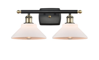 Ballston Two Light Bath Vanity in Black Antique Brass (405|516-2W-BAB-G131)