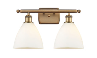 Ballston LED Bath Vanity in Brushed Brass (405|516-2W-BB-GBD-751-LED)