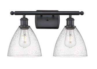 Ballston Two Light Bath Vanity in Matte Black (405|516-2W-BK-GBD-754)