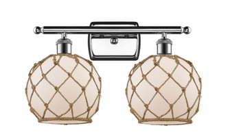 Ballston Two Light Bath Vanity in Polished Chrome (405|516-2W-PC-G121-8RB)