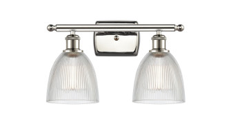 Ballston Two Light Bath Vanity in Polished Nickel (405|516-2W-PN-G382)