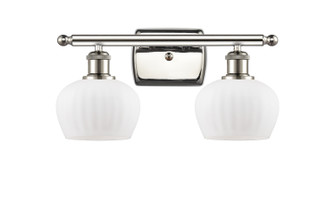 Ballston Two Light Bath Vanity in Polished Nickel (405|516-2W-PN-G91)