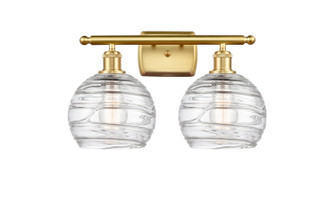 Ballston LED Bath Vanity in Satin Gold (405|516-2W-SG-G1213-8-LED)