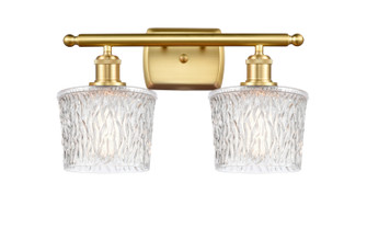 Ballston Two Light Bath Vanity in Satin Gold (405|516-2W-SG-G402)