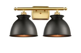 Ballston Two Light Bath Vanity in Satin Gold (405|516-2W-SG-M14-BK)