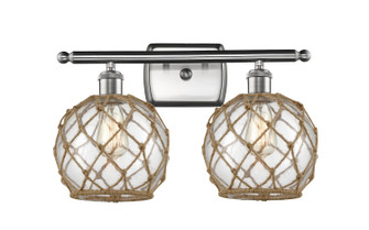 Ballston Two Light Bath Vanity in Brushed Satin Nickel (405|516-2W-SN-G122-8RB)