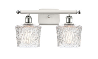Ballston Two Light Bath Vanity in White Polished Chrome (405|516-2W-WPC-G402)
