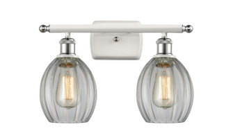 Ballston Two Light Bath Vanity in White Polished Chrome (405|516-2W-WPC-G82)