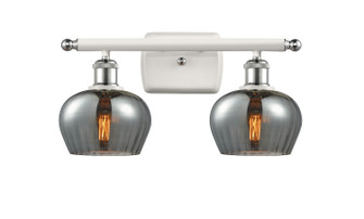 Ballston Two Light Bath Vanity in White Polished Chrome (405|516-2W-WPC-G93)