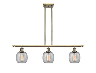 Ballston Three Light Island Pendant in Antique Brass (405|516-3I-AB-G104)