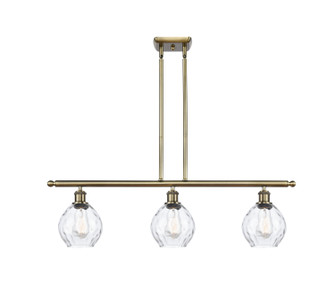 Ballston Three Light Island Pendant in Antique Brass (405|516-3I-AB-G362)