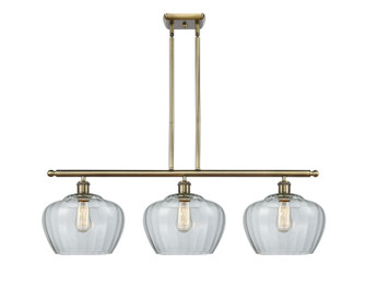 Ballston Three Light Island Pendant in Antique Brass (405|516-3I-AB-G92-L)