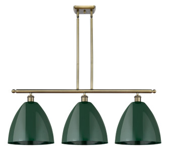 Ballston Three Light Island Pendant in Antique Brass (405|516-3I-AB-MBD-12-GR)