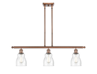 Ballston Three Light Island Pendant in Antique Copper (405|516-3I-AC-G394)