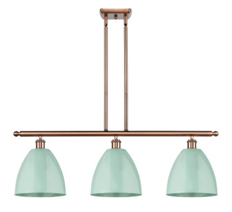 Ballston Three Light Island Pendant in Antique Copper (405|516-3I-AC-MBD-9-SF)