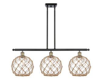 Ballston Three Light Island Pendant in Black Antique Brass (405|516-3I-BAB-G122-10RB)