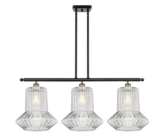 Ballston Three Light Island Pendant in Black Antique Brass (405|516-3I-BAB-G212)