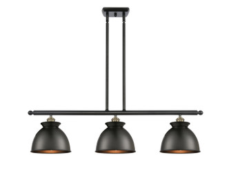 Ballston Three Light Island Pendant in Black Antique Brass (405|516-3I-BAB-M14-BK)