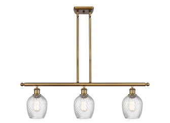 Ballston Three Light Island Pendant in Brushed Brass (405|516-3I-BB-G292)