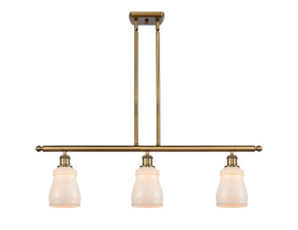 Ballston Three Light Island Pendant in Brushed Brass (405|516-3I-BB-G391)