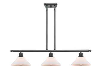Ballston Three Light Island Pendant in Matte Black (405|516-3I-BK-G131)