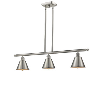 Ballston Three Light Island Pendant in Matte Black (405|516-3I-BK-M8)
