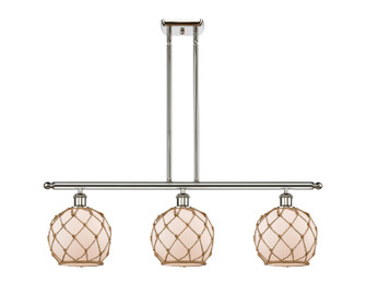 Ballston Three Light Island Pendant in Polished Nickel (405|516-3I-PN-G121-8RB)