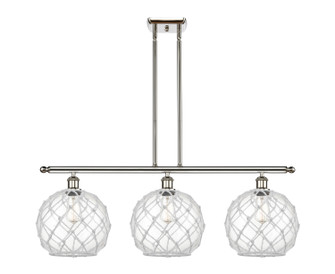 Ballston Three Light Island Pendant in Polished Nickel (405|516-3I-PN-G122-10RW)