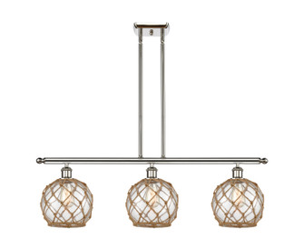 Ballston Three Light Island Pendant in Polished Nickel (405|516-3I-PN-G122-8RB)