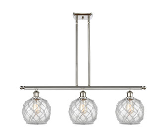 Ballston Three Light Island Pendant in Polished Nickel (405|516-3I-PN-G122-8RW)