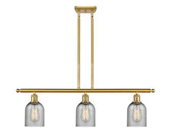 Ballston Three Light Island Pendant in Satin Gold (405|516-3I-SG-G257)