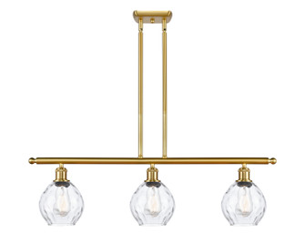 Ballston Three Light Island Pendant in Satin Gold (405|516-3I-SG-G362)
