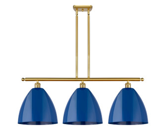 Ballston Three Light Island Pendant in Satin Gold (405|516-3I-SG-MBD-12-BL)