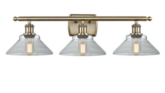Ballston Three Light Bath Vanity in Antique Brass (405|516-3W-AB-G132)