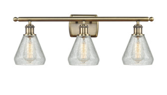 Ballston LED Bath Vanity in Antique Brass (405|516-3W-AB-G275-LED)