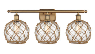 Ballston Three Light Bath Vanity in Brushed Brass (405|516-3W-BB-G122-8RB)