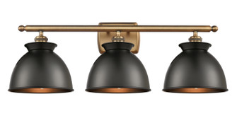 Ballston Three Light Bath Vanity in Brushed Brass (405|516-3W-BB-M14-BK)
