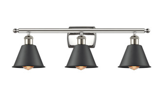 Ballston Three Light Bath Vanity in Polished Nickel (405|516-3W-PN-M8)