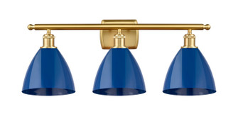 Ballston Three Light Bath Vanity in Satin Gold (405|516-3W-SG-MBD-75-BL)