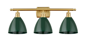 Ballston Three Light Bath Vanity in Satin Gold (405|516-3W-SG-MBD-75-GR)