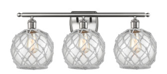 Ballston Three Light Bath Vanity in Brushed Satin Nickel (405|516-3W-SN-G122-8RW)