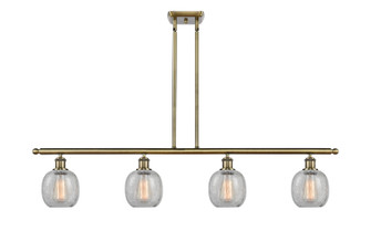Ballston Four Light Island Pendant in Antique Brass (405|516-4I-AB-G105)