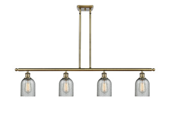 Ballston Four Light Island Pendant in Antique Brass (405|516-4I-AB-G257)