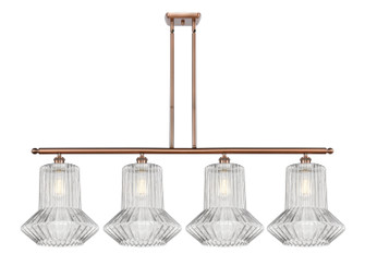 Ballston Four Light Island Pendant in Antique Copper (405|516-4I-AC-G212)
