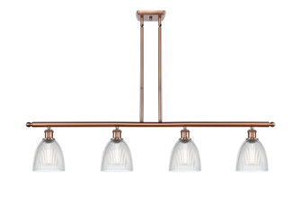 Ballston Four Light Island Pendant in Antique Copper (405|516-4I-AC-G382)