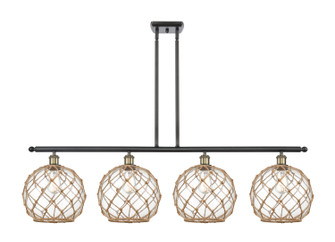 Ballston Four Light Island Pendant in Black Antique Brass (405|516-4I-BAB-G122-10RB)