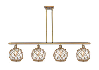 Ballston LED Island Pendant in Brushed Brass (405|516-4I-BB-G122-8RB-LED)